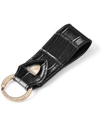 Aspinal of London - Small Leather Loop Keyring - Lyst