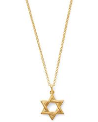 Aspinal of London - Star Of David Pendant Necklace - Lyst