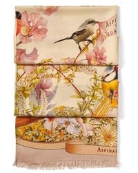 Aspinal of London - Merino & Silk Stole - Lyst