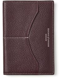 Aspinal of London - Hudson Passport Cover - Lyst