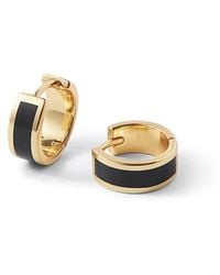 Aspinal of London - Enamel Huggie Earrings - Lyst