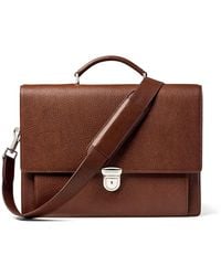 Aspinal of London - City Leather Briefcase Bag - Lyst