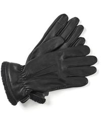 Aspinal of London - Shearling Lined Leather Gloves - Lyst