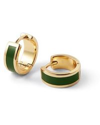 Aspinal of London - Enamel Huggie Earrings - Lyst