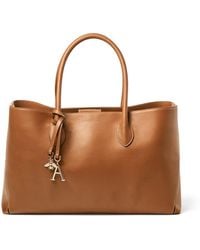 Aspinal of London - Leather Crocodile Print Tote Bag - Lyst