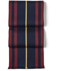 Aspinal of London - Striped Merino Wool Scarf - Lyst