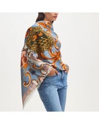 Aspinal of London - Merino & Silk Stole - Lyst