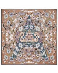 Aspinal of London - Botanical 'A' Silk Scarf - Lyst