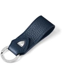 Aspinal of London - Small Leather Loop Keyring - Lyst