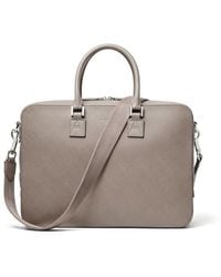 Aspinal of London - Mount Street Leather Laptop Briefcase Bag - Lyst