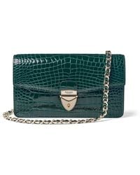 Aspinal of London - Mayfair Clutch 2 Leather Crocodile Print Bag - Lyst