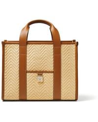 Aspinal of London - Raffia Small Henley Tote Bag - Lyst