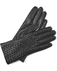 Aspinal of London - Nappa Woven Leather Gloves - Lyst