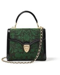 Aspinal of London - Midi Mayfair Emerald Rose Damask - Lyst