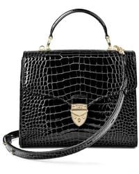 Aspinal of London - Mayfair Crocodile Print Bag - Lyst