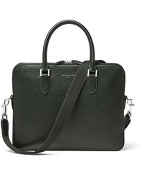 Aspinal of London - Slim Leather Briefcase - Lyst