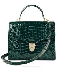 Aspinal of London - Mayfair Crocodile Print Bag - Lyst