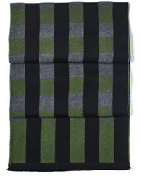 Aspinal of London - Exploded Check Wool Scarf - Lyst