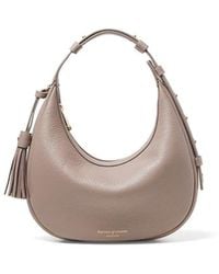Aspinal of London - Soho Mini Crescent Moleskin Pebble - Lyst