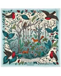 Aspinal of London - Robin Silk Scarf - Lyst