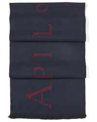 Aspinal of London - Bi-Colour Heavyweight Merino Wool Scarf - Lyst