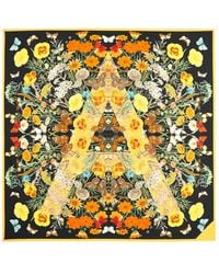 Aspinal of London - Botanical 'A' Silk Scarf - Lyst