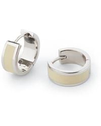 Aspinal of London - Enamel Huggie Earrings - Lyst