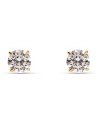 Aspinal of London - Floating Diamond Solitaire Stud Earrings - Lyst