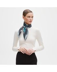 Aspinal of London - Robin Silk Scarf - Lyst