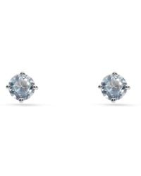 Aspinal of London - Floating Solitaire Aquamarine Stud Earrings - Lyst