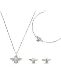 Aspinal of London - Bee Charm Necklace, Bracelet & Stud Earrings Set - Lyst