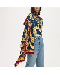 Aspinal of London - Merino & Silk Stole - Lyst