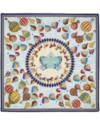 Aspinal of London - Hot Air Balloon Silk Scarf - Lyst