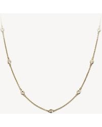 Aspinal of London Celeste 18ct Gold Diamond Necklace - Metallic