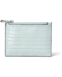 Aspinal of London - Leather Small Essential Flat Pouch - Lyst