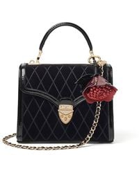 Aspinal of London - Midi Mayfair Harlequin Hand Embroidery On Velvet - Lyst