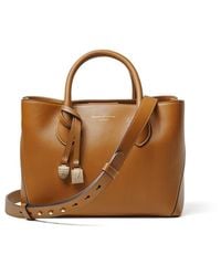 Aspinal of London - Leather Crocodile Print Midi Tote Bag - Lyst