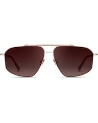 Aspinal of London - Monte Carlo Aviator Sunglasses - Lyst