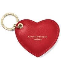 Aspinal of London - Heart Key Ring - Lyst