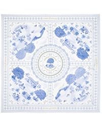 Aspinal of London - Toile De Jouy Silk Scarf - Lyst