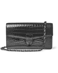 Aspinal of London - Mayfair Clutch 2 Leather Crocodile Print Bag - Lyst