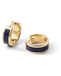 Aspinal of London - Enamel Huggie Earrings - Lyst