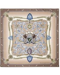Aspinal of London - Signature Shield Silk Scarf - Lyst