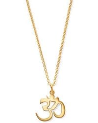 Aspinal of London - Om Pendant Necklace - Lyst
