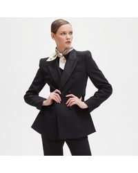 Aspinal of London - Signature Shield Silk Neck Bow Scarf - Lyst