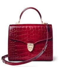 Aspinal of London - Mayfair Crocodile Print Bag - Lyst