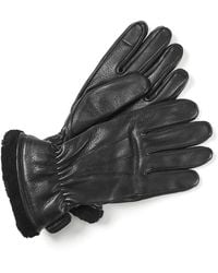 Aspinal of London - Shearling Lined Leather Gloves - Lyst