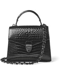 Aspinal of London - Mayfair 2 Midi Leather Crocodile Print Bag - Lyst