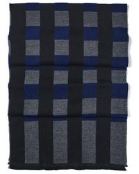 Aspinal of London - Exploded Check Wool Scarf - Lyst