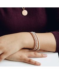 Astley Clarke Womens Rose Vermeil Cosmos Biography Bracelet - Metallic